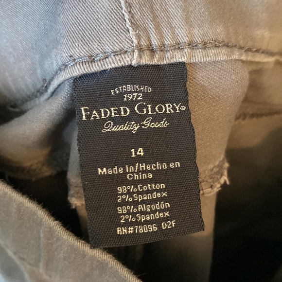 Faded Glory 14 Grey Pants - Picture 5 of 6